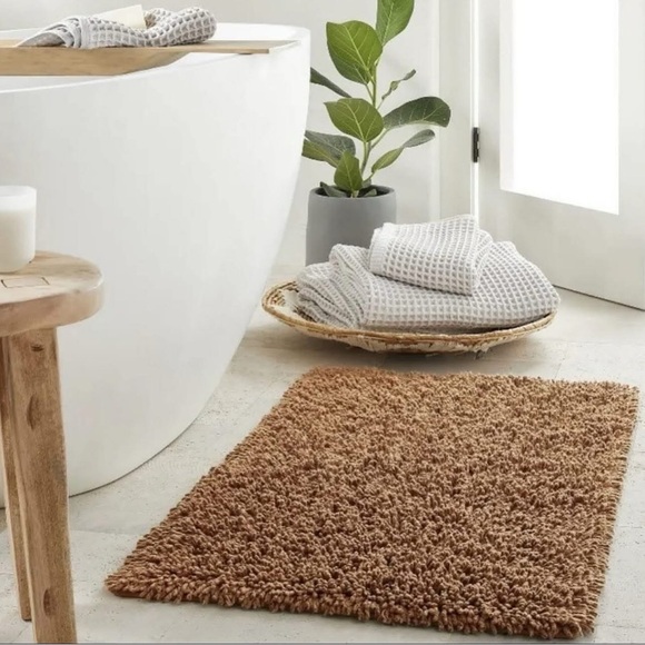Casaluna Brown Plush Bath Mat - Picture 1 of 4